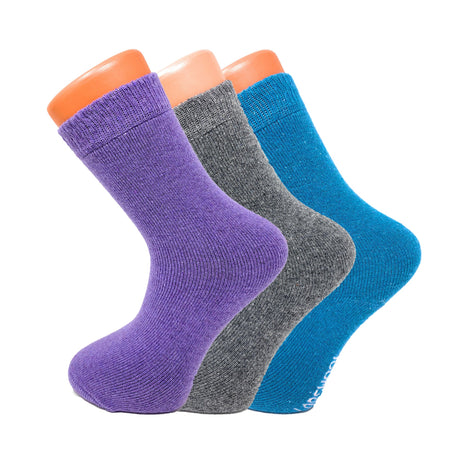 3 Pairs - Women Thermal Winter Socks Soft and Cozy Thick Casual Crew Wool Socks