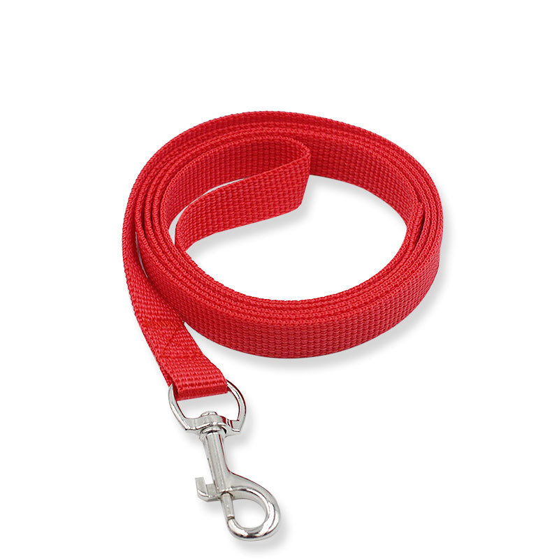 7 Colors 1.5cm Nylon Pet Dog Leash Harness Dog Collar Walking Training Leash Cats Dog Harness Collar Leash Strap Belt