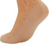 3 Pairs - Anti-Slip Sheer Ankle Socks for Women with Cotton Sole Silk Thin Nylon Ankle Socks