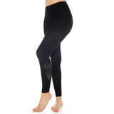 1 Pack - Bamboo Leggings for Women Soft Stretchy Full Length Elastic Leggings with Fancy Accessories