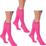 3 Pairs - Women'S Knee High Socks Combed Cotton over the Calf Long Socks