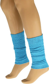 1 Pair - Cotton Leg Warmers Boot Socks Retro Style Knitted Retro Baggy Leg Warmer