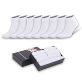 8 Pairs - Bamboo Low Cut Ankle Socks for Men Breathable and Odor Free with Gift Box