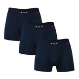 3 Pack - Bamboo Boxer Briefs for Men with Pouch Breathable Short Boxer