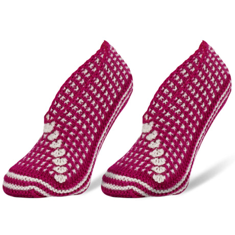 1 Pair - Crochet Hand Knit Slippers for Women Vintage Slipper Socks Shoe Size 5-7