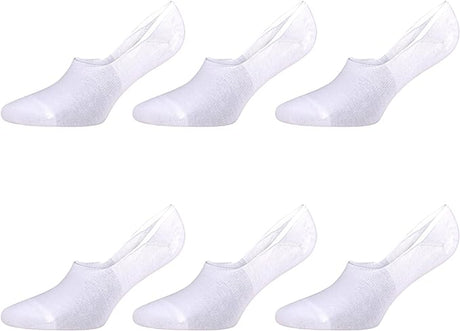 6 Pairs - No Show Invisible Socks for Men Bamboo Men Socks Shoe Size 8-11.5