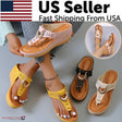 Low-Wedge Women Orthopedic Sandals Casual Flat Shoes Flip Flops Ladies Anti-Slip