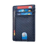 Mens Leather Slim Wallet Credit Card Holder RFID Blocking Pocket ID Money PU USA