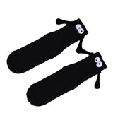 1 Pair - Funny Couple Magnetic Holding Hands Socks Creative Magnetic Attraction Hands with Cartoon Eyes Couples Socks