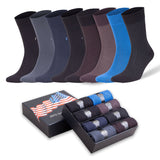 8 Pairs - Men'S Bamboo Trouser Dress Socks Business Casual Socks with Gift Box