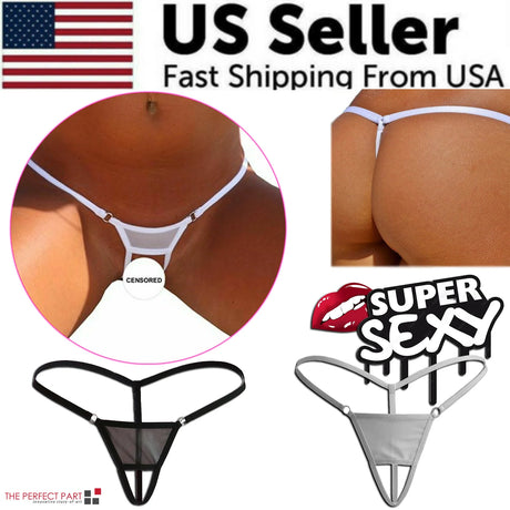 Sexy Women Lace Thong G-String Panties Lingerie Underwear Crotchless T-Back Mesh