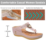 Low-Wedge Women Orthopedic Sandals Casual Flat Shoes Flip Flops Ladies Anti-Slip