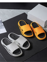 METASCH Fashionable Men Slippers Ins Summer Korean Version Outdoor Trend Non Slip Wear-resistant Beach Home Bathroom Sandals