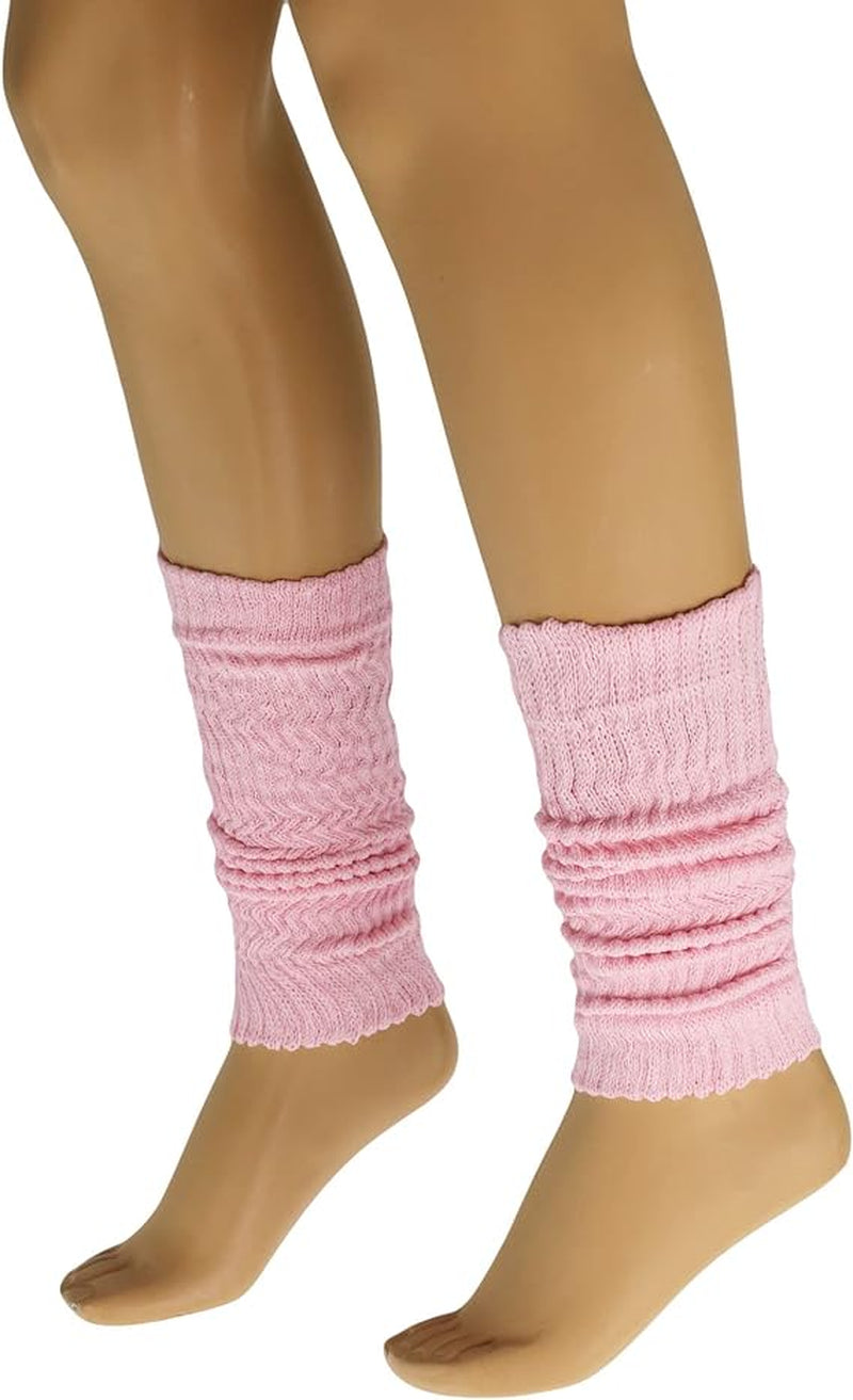 1 Pair - Cotton Leg Warmers Boot Socks Retro Style Knitted Retro Baggy Leg Warmer