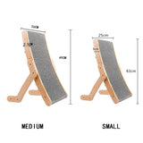 3 In 1 Wooden Cat Scratcher Board Detachable Lounge Bed Cat Scratching Post Grinding Claw Toys Scrapers for Cats Pet Products