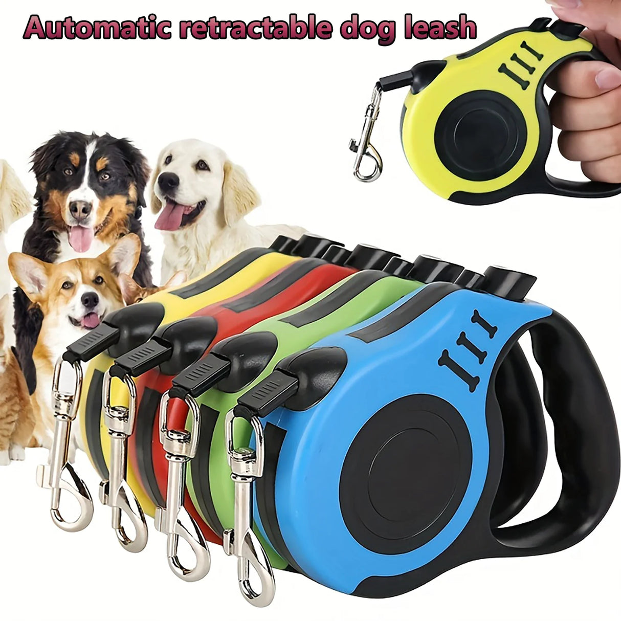 Automatic Retractable Dog Rope Nylon Leash Pet Cat Walking Running For Small Medium Dogs  Perfect for Outdoor