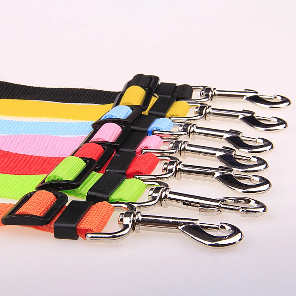 Adjustable Dog Cat Car Safety Belt Pet Vehicle Seat Belt Leash For Dogs Travel Traction Collar Harness Dog Lead Clip pet product