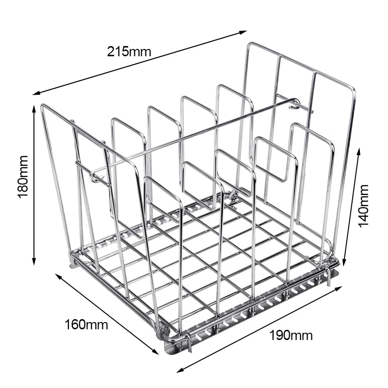 Sous Vide Cooker machine 11L Container with Stainless Steel Rack Detachable Dividers Separator