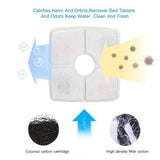 Activated Carbon Replace Filter Pet Cat And Dog Water Fountain Replacement Fliters Cotton 3 Triple Filtration System