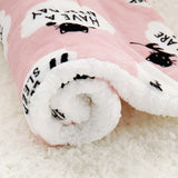 Winter Pet Dog Bed Mat Soft Fleece Puppy Cat Blanket Dog Mattress Beds Warm Sleeping Cushion Kennel For Small Medium Large Dogs