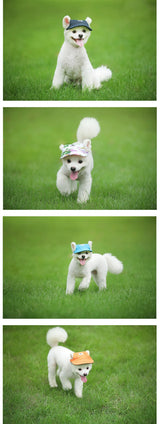 Summer Pet Dog Hat Cap Outdoor Dog Baseball Cap Canvas Small Cat Dog Sunscreen Accessories