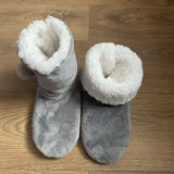 Womens Home Slipper Boots Winter Warm Fuzzy Indoor Fur Ball Contton Plush Non Slip Grip Fluffy Female Floor Shoes Flat Ladies