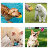 SChitec Rubber Puppy Toys 8 Pcs Dog Ball Squeak Sound  for Small Large Dogs Interactive Pet Supplies Pet Puppy Toys Accessories