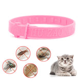 Pet Dog Cat Collar Anti Flea Mite Lice Insecticide Mosquito Outdoor Adjustable Pet Collar Long-term Protection Cat Accessories