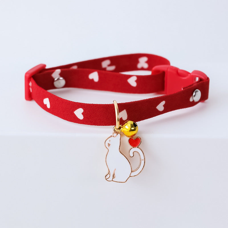 New Adjustable Kitten Collar with Bell Cut Pet Cat Collars Breakaway Cats Necklace Puppy Collar Cat Supplies Cat Accessories