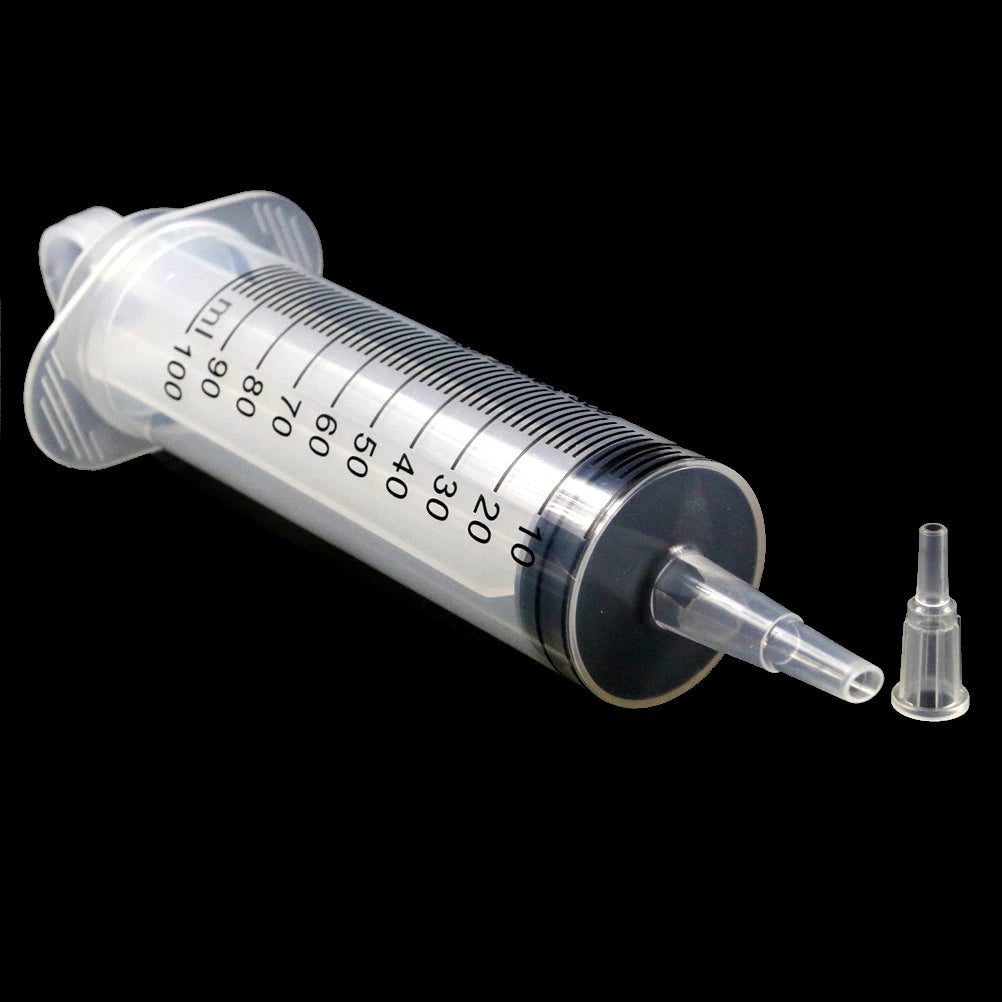 100ml / 60ml Plastic Reusable Big Large Hydroponics Nutrient Sterile Health Measuring Syringe Tools Cat Feeding Accessories Hot