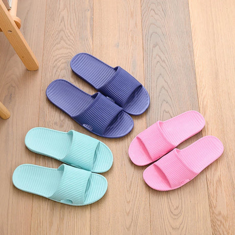 Summer Women Floor Flat Shoes Couple Indoor Eva Flip Flops Female Non-slip Bathroom Home Slippers Zapatillas De Hombre