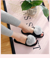 Women Indoor Warm Home Slippers Bedroom Cute Heart Pattern Non-slip Soft Comfort Plush House Slippers Shoes Autumn Winter