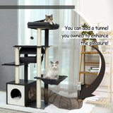 Domestic Delivery Big Cat Tree Tower Condo Furniture Scratch Post Cat Jumping Toy with Ladder for Kittens Pet House Play