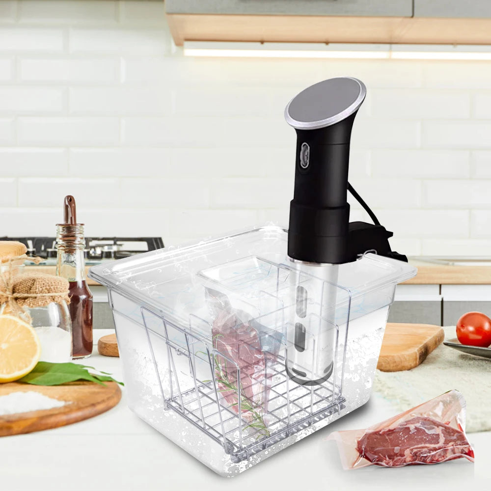 Sous Vide Cooker machine 11L Container with Stainless Steel Rack Detachable Dividers Separator