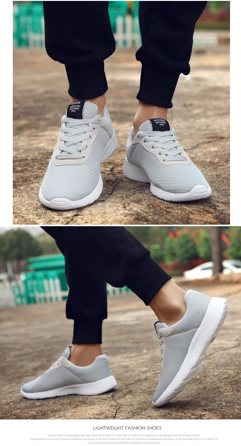 Summer Men'S Sport Sneakers Casual Shoes Breathable Lightweight Mesh Tennis Running Shoes For Men Walking Sneakers