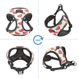 Mesh Nylon Cat Harness Reflective Kitten Dog Vest Harnesses Small Dogs Cats Printed Harness Vests Chihuahua Yorkshire