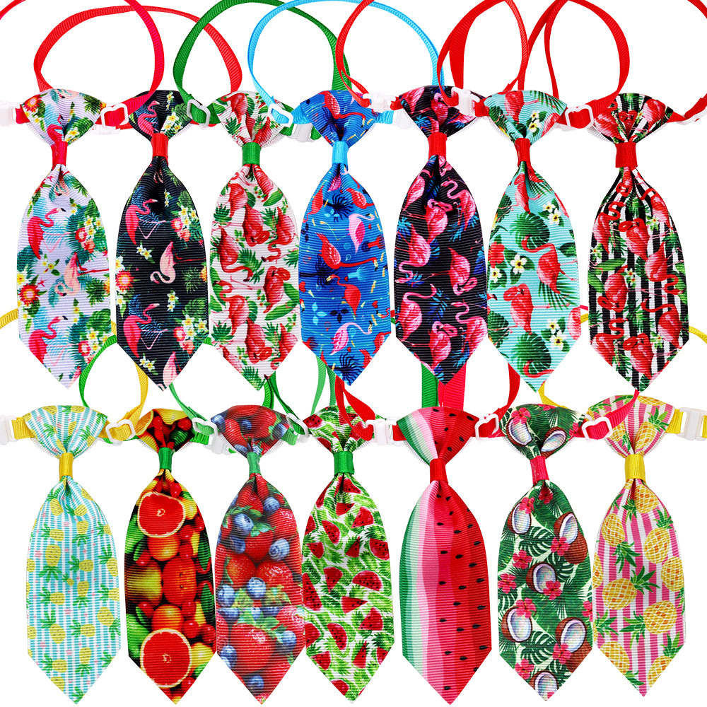 10pcs Small Dog Accessories Pet Dog Bowties Dogs Neckties Fruit Style Small Dogs Bow Tie /Tie Summer Pet Supplies Dog Products