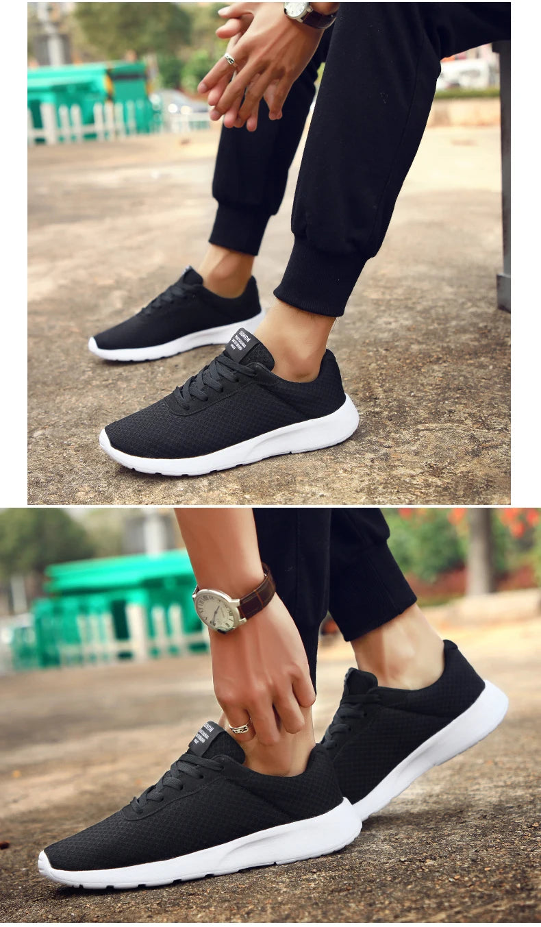 Summer Men'S Sport Sneakers Casual Shoes Breathable Lightweight Mesh Tennis Running Shoes For Men Walking Sneakers