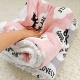 Winter Pet Dog Bed Mat Soft Fleece Puppy Cat Blanket Dog Mattress Beds Warm Sleeping Cushion Kennel For Small Medium Large Dogs