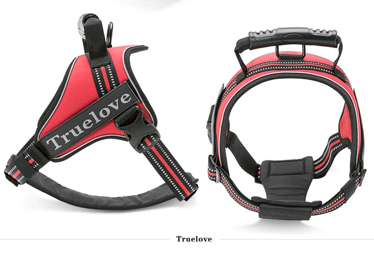 Truelove Dog Harness No-Pull Reflective Stitching Ensure Two Ways Using Explosion-proof Outdoor Adventure Big Dog Puppy TLH5753