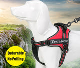 Truelove Dog Harness No-Pull Reflective Stitching Ensure Two Ways Using Explosion-proof Outdoor Adventure Big Dog Puppy TLH5753