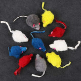 10Pcs/Set Funny Rabbit Fur False Mouse Pet Cat Toys Mini Funny Playing Toys For Cats Kitten Pet Accessories