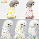 Cute Small Dogs Pajamas For Pet Dogs Cat Clothes Puppy Jumpsuit For Dog Coat For Chihuahua Pomeranian Dogs Print Clothing Shirt