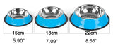 4 Colors Stainless Steel Dog Bowls,Lovely Pet Food Water Drink Dishes Feeder For Cat Puppy Dog