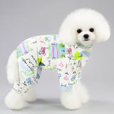 Cute Small Dogs Pajamas For Pet Dogs Cat Clothes Puppy Jumpsuit For Dog Coat For Chihuahua Pomeranian Dogs Print Clothing Shirt