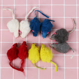 10Pcs/Set Funny Rabbit Fur False Mouse Pet Cat Toys Mini Funny Playing Toys For Cats Kitten Pet Accessories