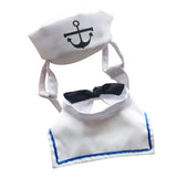 Funny Pet Cat Costumes Cat Dog Rabbit Apparel Clothes For Halloween Cosplay Navy Sailor Costumes Jacket Cloak Dog Accessories