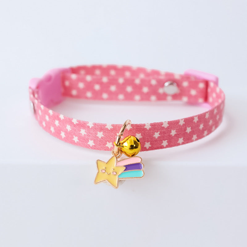 New Adjustable Kitten Collar with Bell Cut Pet Cat Collars Breakaway Cats Necklace Puppy Collar Cat Supplies Cat Accessories