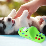 1pc Puppy Slipper Toy Fun Interactive Toy Cartoon Paw Dog Teething Toy Pet Squeaky Toy Dog Bite Sound Realistic Toy