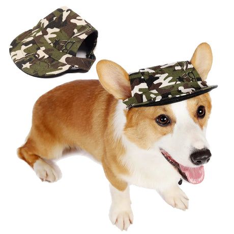 Summer Pet Dog Hat Cap Outdoor Dog Baseball Cap Canvas Small Cat Dog Sunscreen Accessories